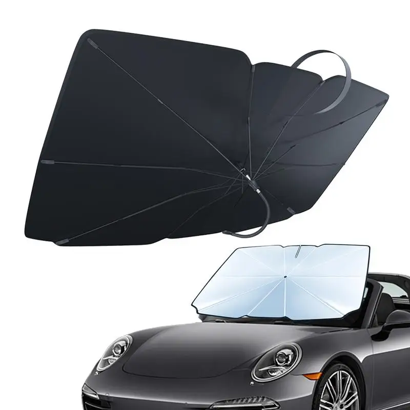 

Car Sun Shade Car Windshield Sunshade Umbrella Screen Protector Blocker Foldable UV Block Privacy For Driver Kids Sleeping