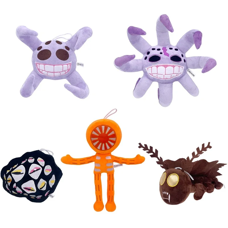 DOORS FLOOR 2 Plush Toy Horror Moth Stuffed Animal Cute Plush Doll Children's Simulation Plush Halloween Gift