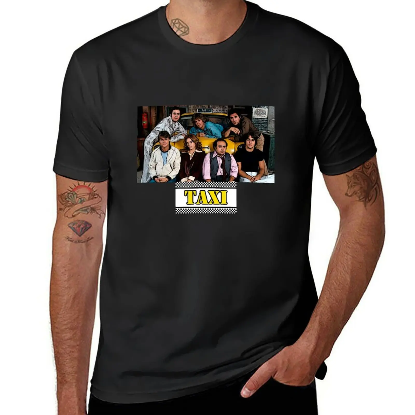 

Taxi 70s sitcom T-Shirt boys whites blanks aesthetic clothes anime t shirts men