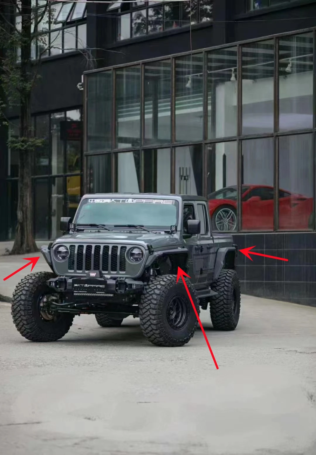 

В Израиль, 2 шт., заднее крыло для Jeep Wrangler JT 2020 + JT1008 LantSun