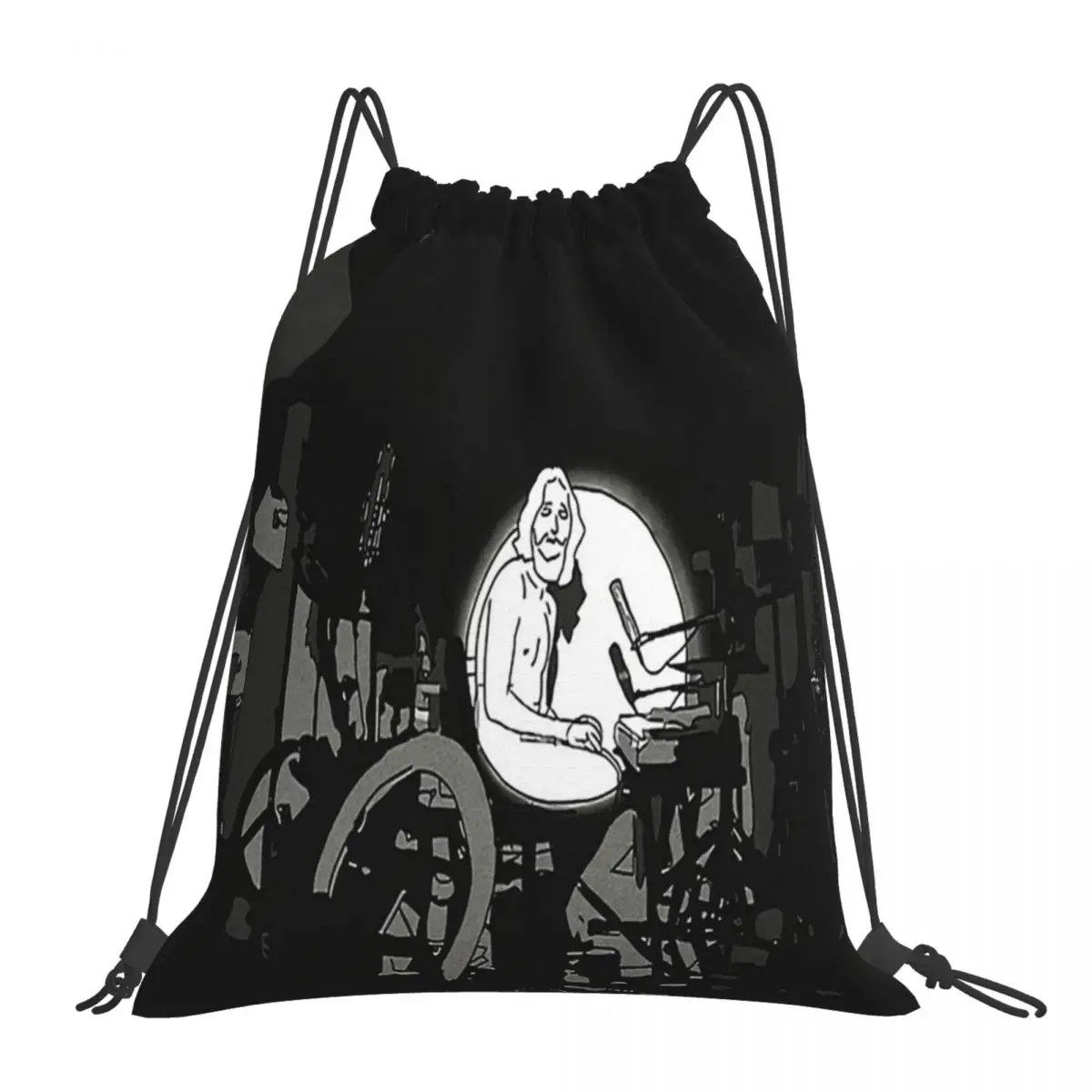 Bo Burnham Inside, Well Well Look Who's Inside Again Backpacks Drawstring Bags Sports Bag Book Bags For Man Woman Students