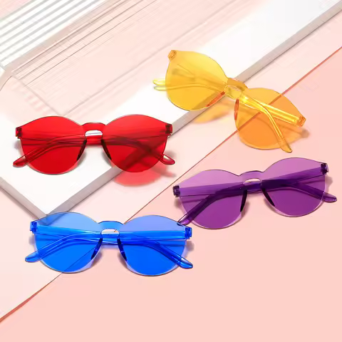 Fashionable New Trend Tiktok Sunglasses Female Travel, Disco, Funny Anti Ultraviolet Net Red Sunshade Glasses For Male
