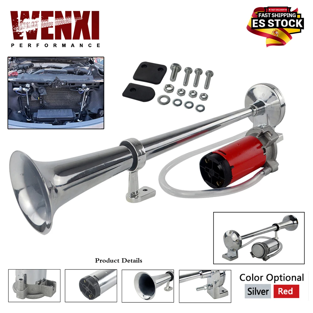 150DB Super Loud 12V Single Trumpet Air Horn Compressor Car Lorry Boat Motorcycle WX-LB10