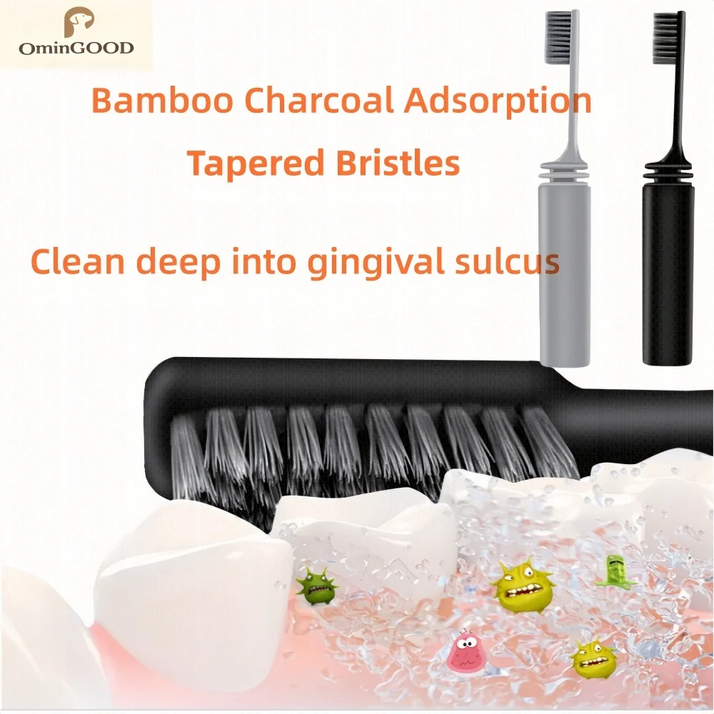 NEW 1/2/4pcs Portable Folding Travel Toothbrush, Mini Compact Foldable Tooth Brush for Adults Outdoor Camping Business Trip