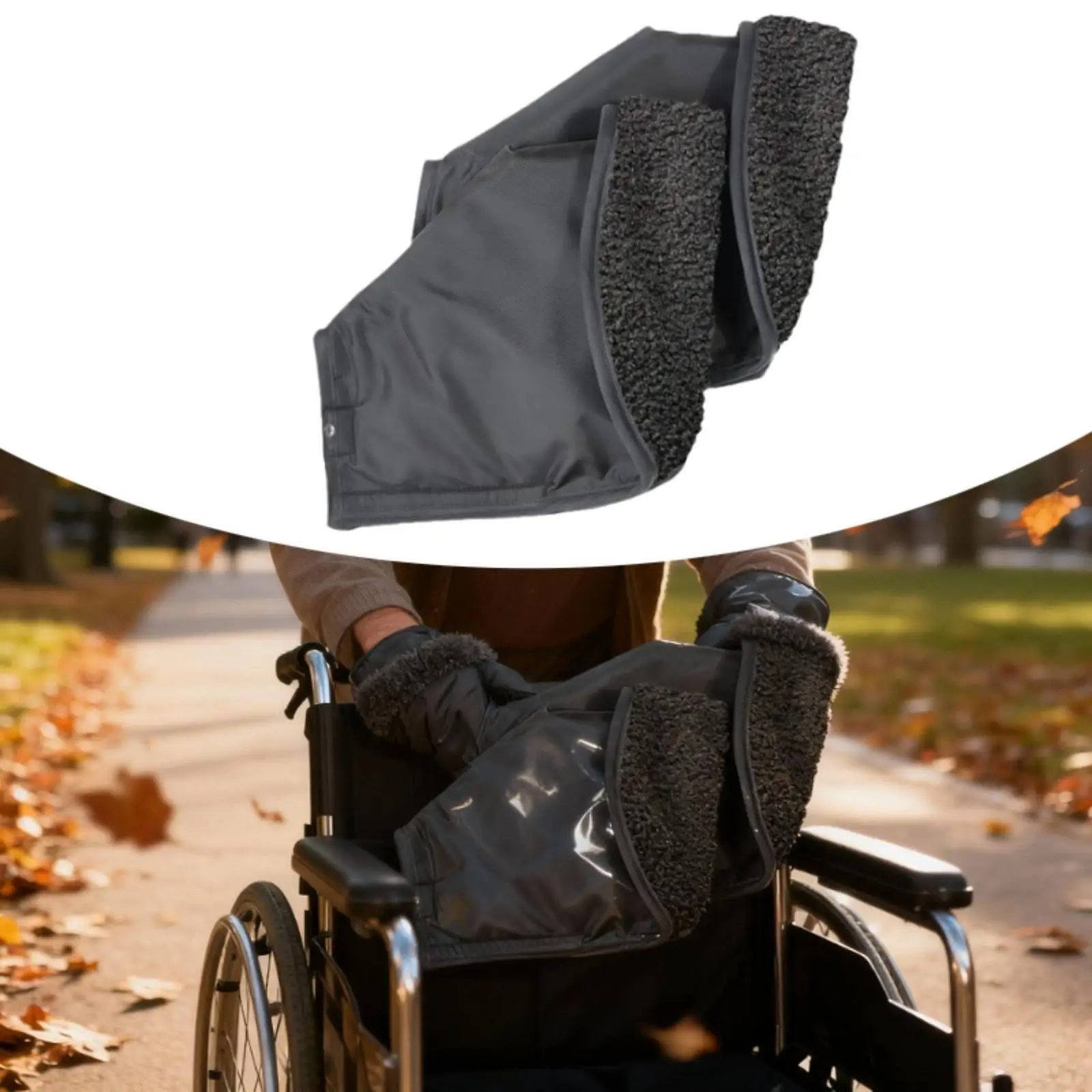 

Rollator Gloves Winter Protection Accessory Wheelchairs & Walker Hand Warmer Mobility Aid Protection Cover for Elderly Seniors