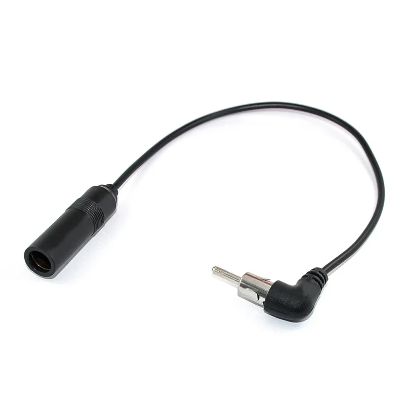 Car Stereo Audio Radio Antenna Adapter Vehicle FM Radio Aerial Extension Car General Elbow Antenna Male To Female Plug Cable
