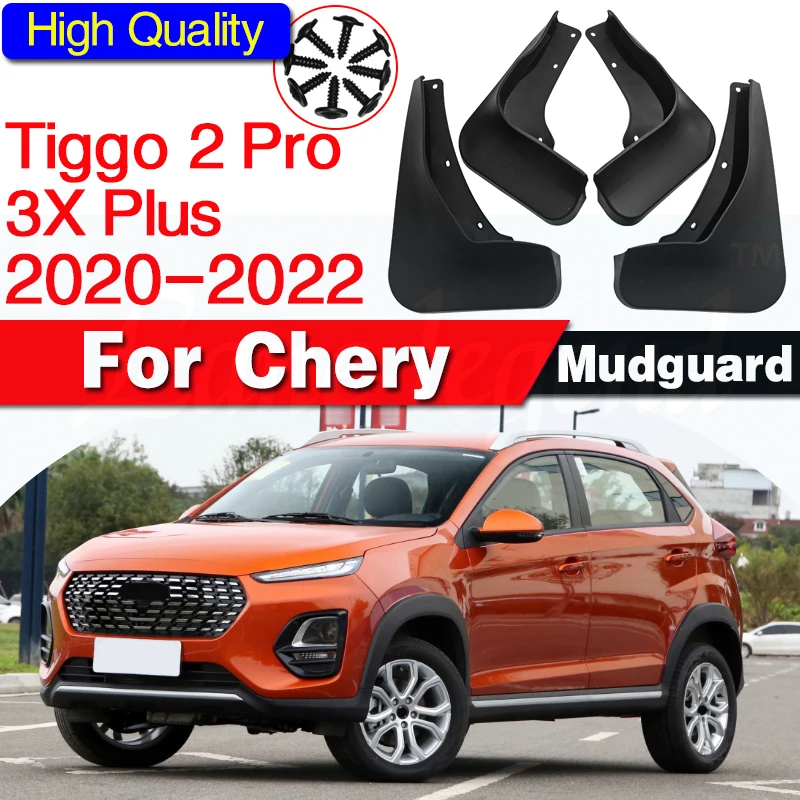 Car Mudguard For Chery Tiggo 2 Pro/3X Plus 2020 2021 2022 Mud Flaps Mudguards Splash Guards Fender Mudflaps 4Pcs Accessorie