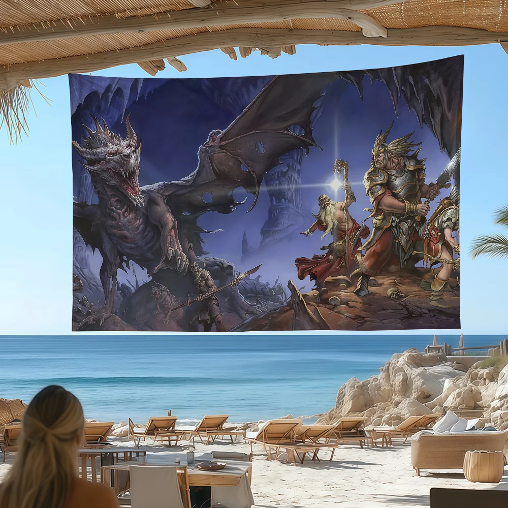 Game D- Dungeons And D-Dragons flag Custom Camping Garden Decor Party Backdrops Wall Art Family Gifts