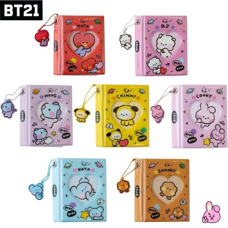

BT21 anime cartoon cute card album pendant creative kawaii idol card storage album photo album support merchandise gift