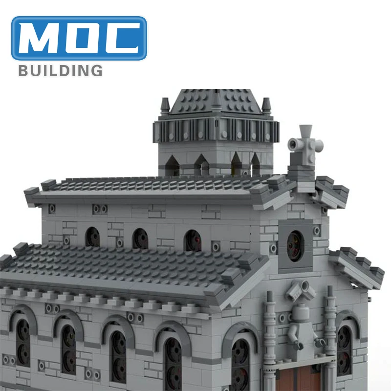 Middeleeuwse Kerk Modulaire MOC Bouwstenen Notre-Dame DE Model Vintage Beroemde Kerk Kasteel Technologie Bricks Speelgoed Kerstcadeaus