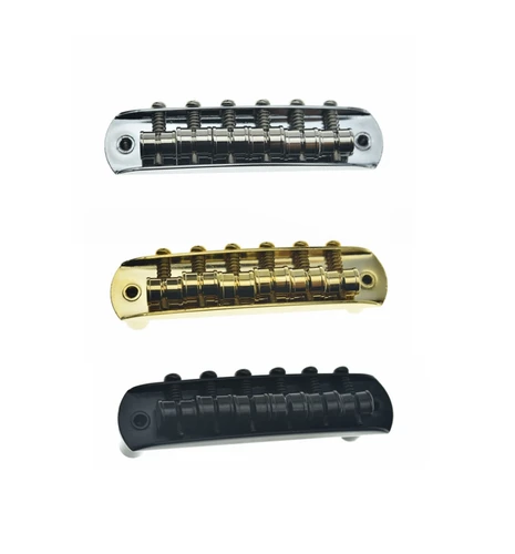 Conjunto de puente de guitarra eléctrica con radio de 9,5 ""con monturas de barril (52mm/55mm) espaciado de cuerdas para guitarra Jaguar/Jazzmaster/Mustang