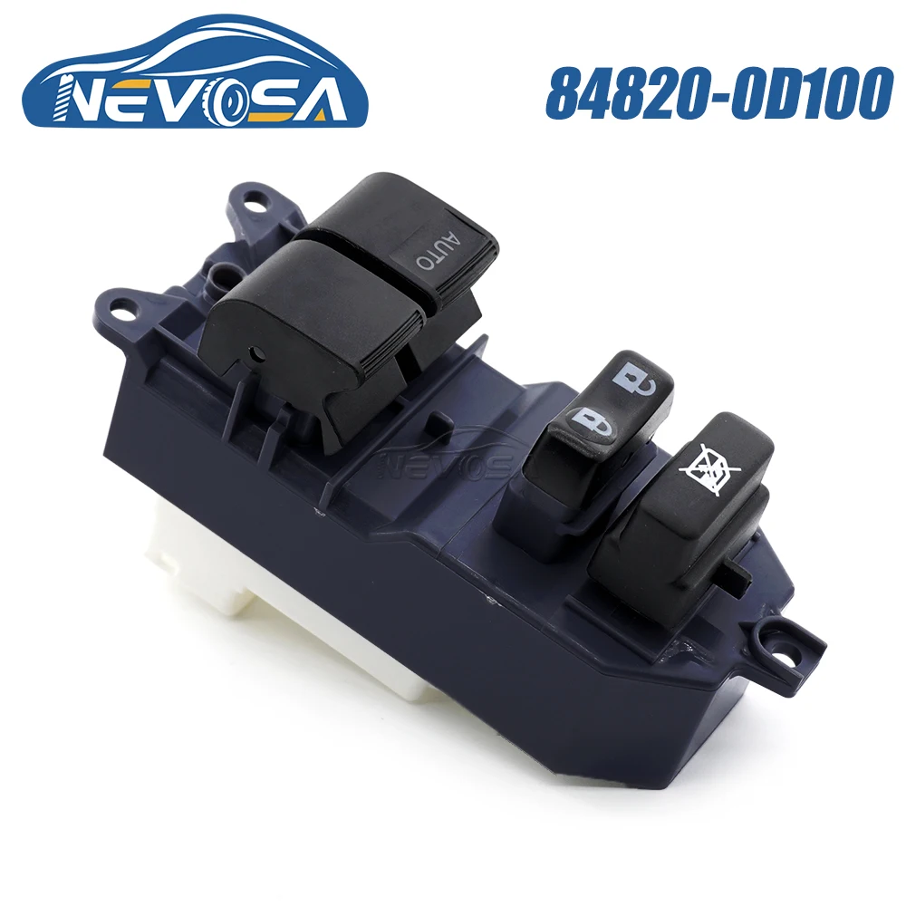 NEVOSA 84820-0D100 Front left Driver Side Power Window Control Switch For Toyota Auris Camry Corolla Rav 4 III Yaris 2005-2011