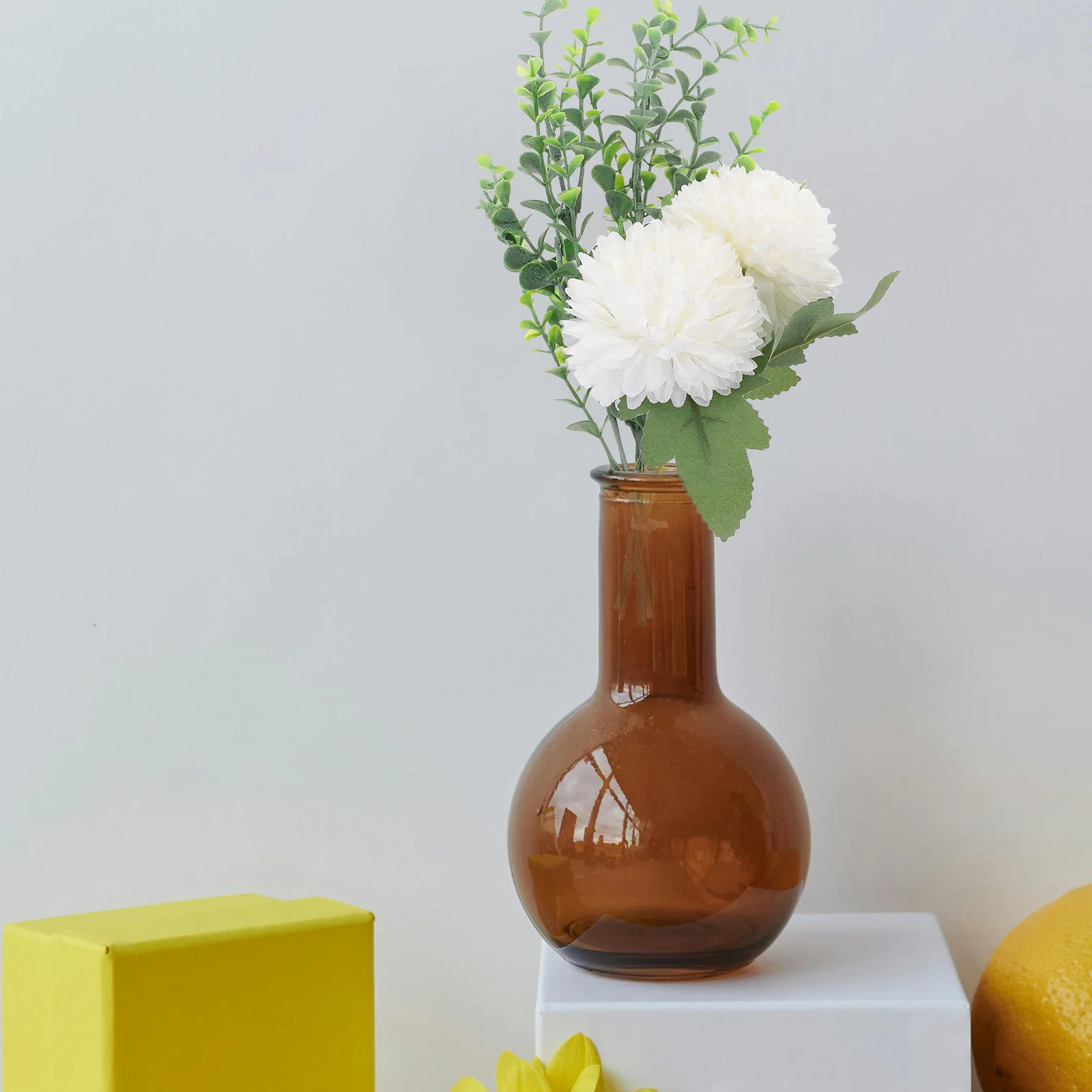 

Artificial Chrysanthemum Ball Lifelike Fake Mums Pom Stem For Diy Wedding Bouquet Table Centerpiece Decor Home Garden Fake