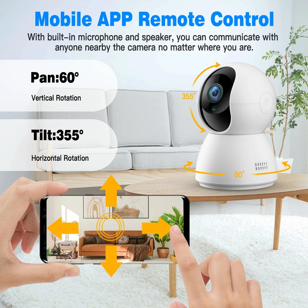 Elecpow 1080P Tuya Smart Video Camera Wireless WiFi Security Protection Surveillance IP Camera Baby Monitor Night Vision Webcam