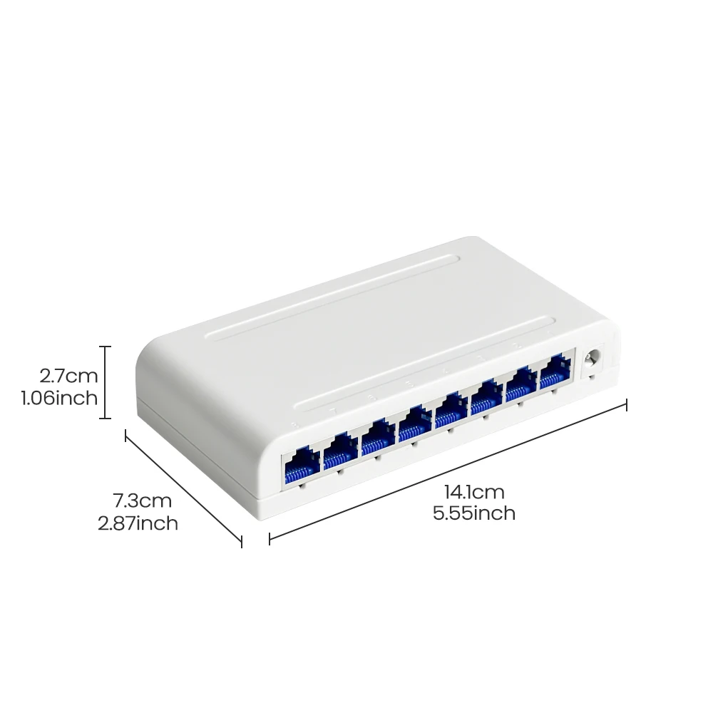 RJ45 Gigabit Ethernet switch 10/100/1000Mbps desktop interruptor de rede automático MDI/MDIX escritório universal