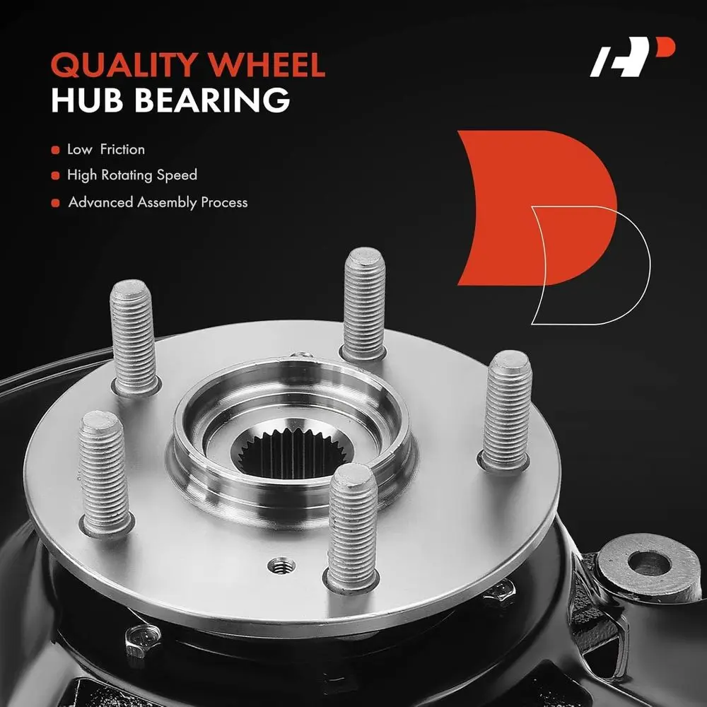 مجموعة محور توجيه أمامي يمين A-Premium ومفصل عجلة تحمل متوافقة مع Honda Pilot 2003 2004, 3.5L، جانب الركاب