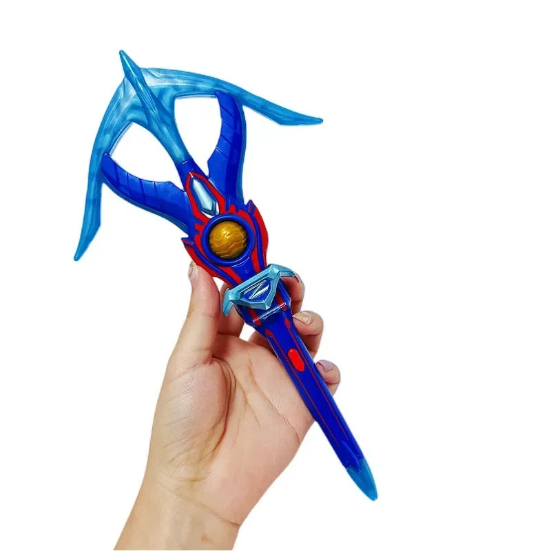 Bandai Genuine Ultraman Zeta Light Crossbow Transformation Weapon Spear Bow Action Figures Model Collection Toy