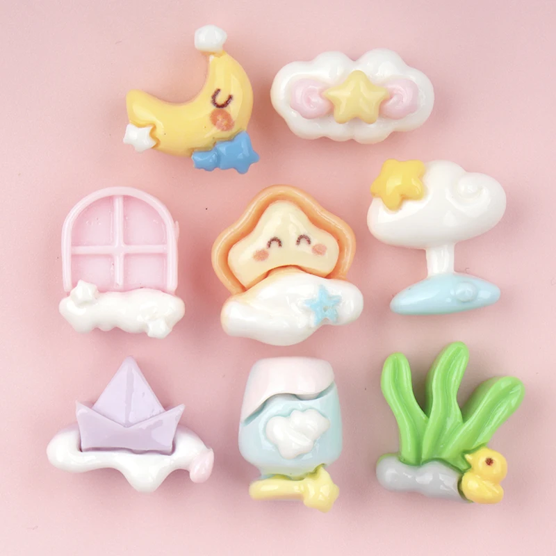 30/300PCS Mini Flower mix style Resin Patch DIY Nail art handmade Accessories Material Hairpin Scrapbooking Cream Phone Case