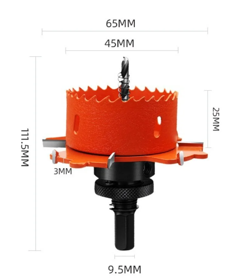 Recessed Light Hole Cutter, Embedded Downlight Spotlight Fixture, Special Drilling Tool for Gypsum Board & Borderless Lamp