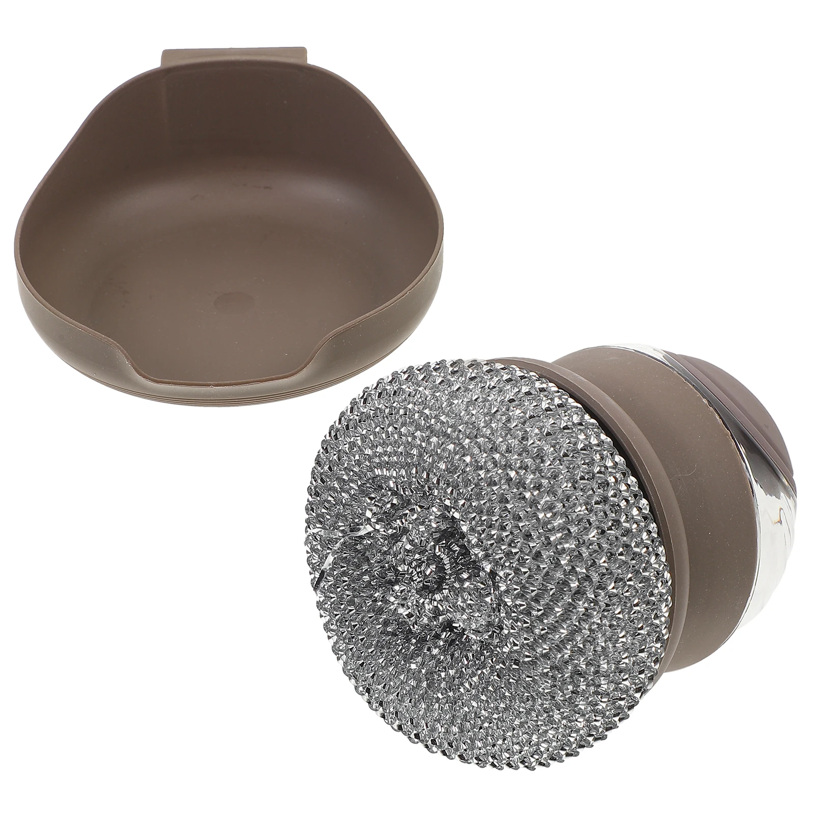 

Multifunctional Steel Wool Pot Brush Kitchen Scrubbers Wire Pan Dishes Cleaner Gray Efficient Versatile Home Cleaning Tools