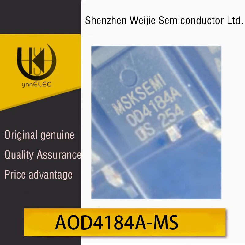 AOD4184A-MS N-Channel MOSFET 40V 100A 3.8mΩ @10V SO-8 FL Package by AOS