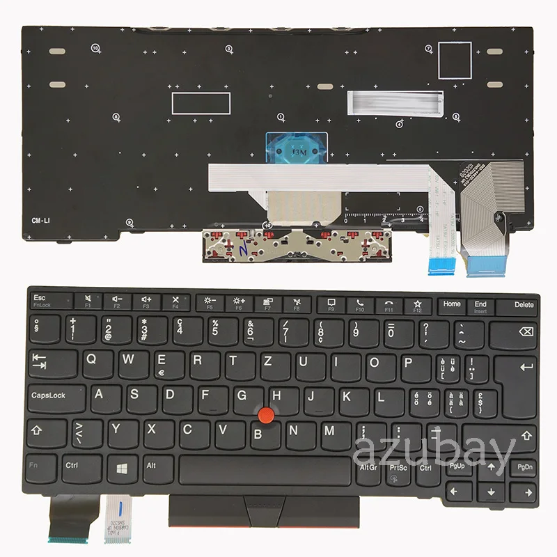 Imagem -02 - Teclado Portátil para Lenovo Thinkpad L13 L13 Yoga Gen X13 Grammo Suíço Alemão ch Checo Austríaco Qwertz