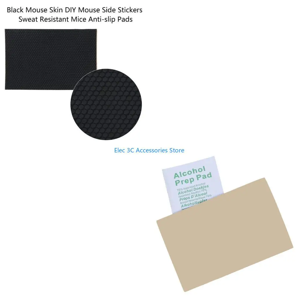 

Y51A Mouse Side Anti-Slip Stickers DIY Mouse Skin Skates Elastics Refined Side Grips