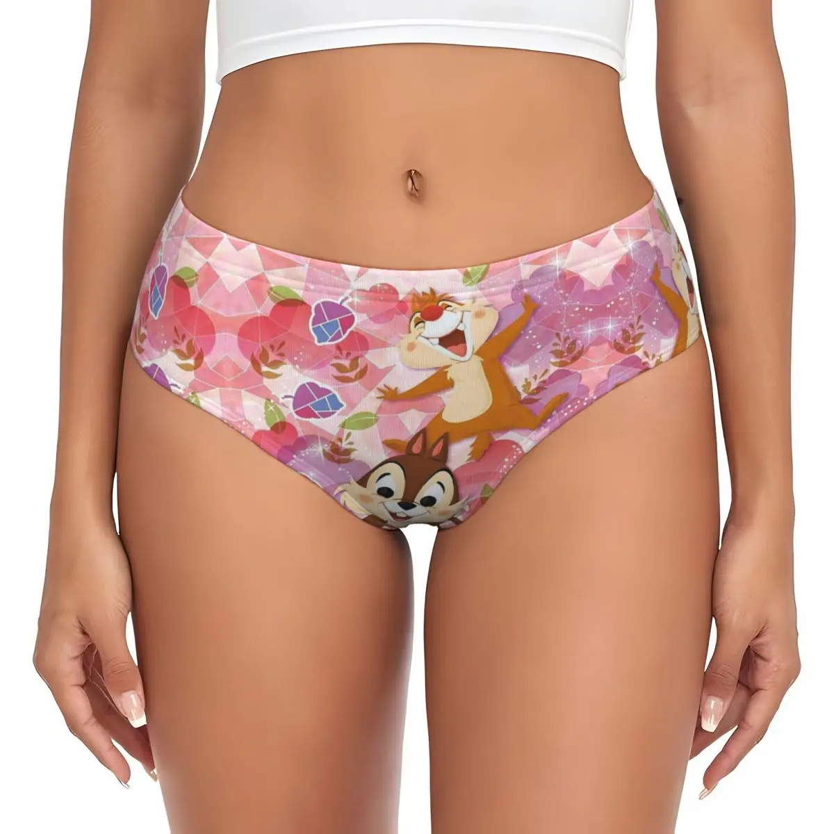 Mutandine da donna personalizzate con Chip 'n' Dale mutandine traspiranti slip intimo