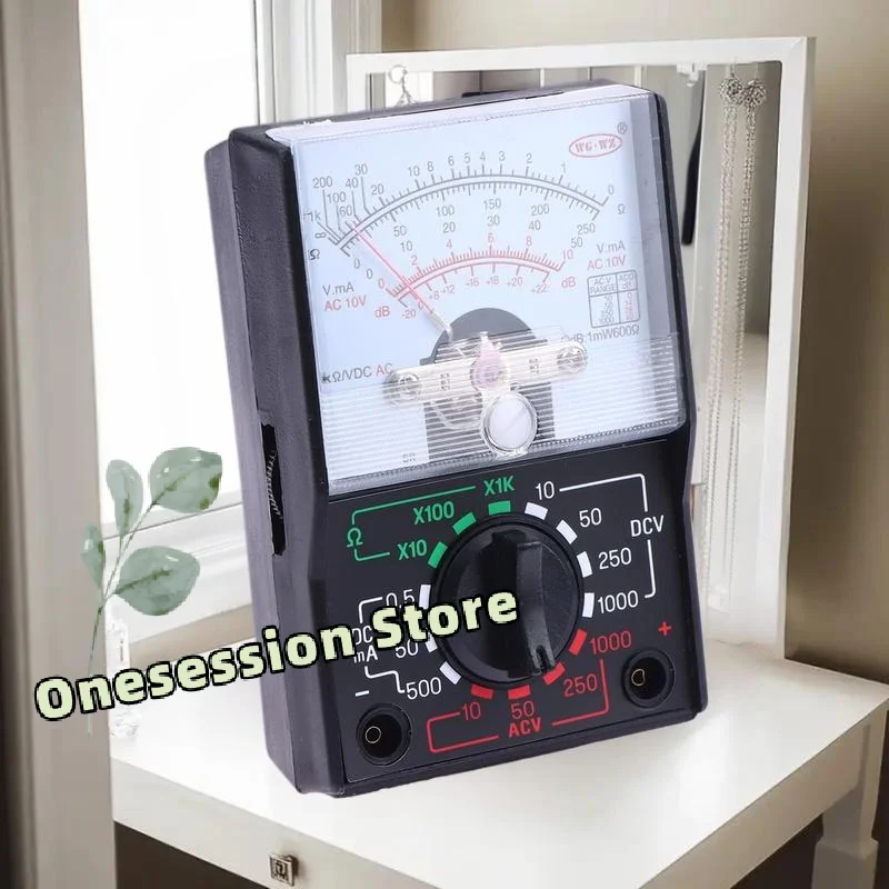 Mini multímetro analógico portátil - testador de tensão portátil para experiências científicas de estudantes escolares