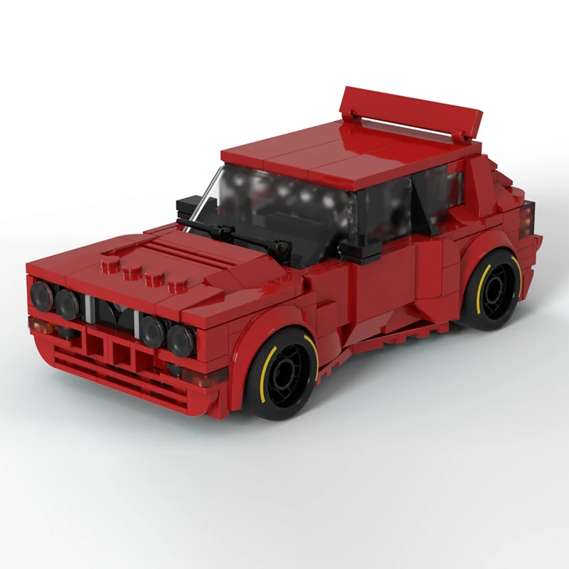 Speed Racing Car Model MOC Building Bricks Integrale Rally Racing Modular Technology Children Holiday Gifts Assemble Toys Suit