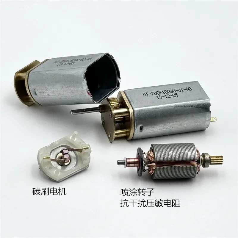 Mini 20GB-180 01 Metal Gear Motor DC 3V 3.7V 5V 9000RPM D Axis 20.4mm*15.4mm Pure Copper Gearbox DIY Toy Smart Car Robot Model