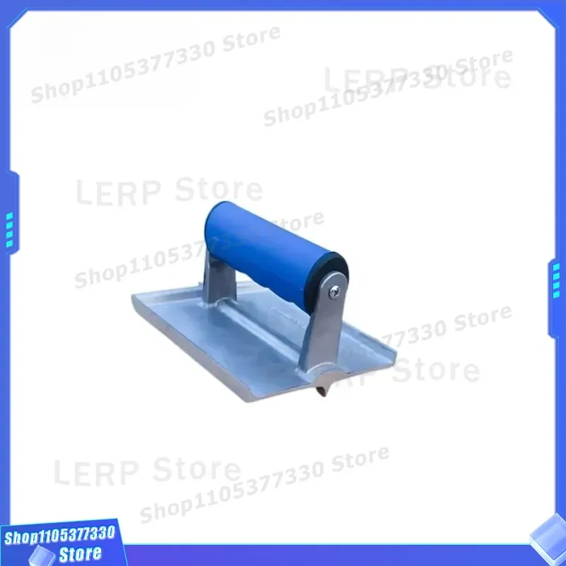 6 Inch Stainless Steel Concrete Spatula with 10mm Groove High Quality Hand Scraper Tool for Plastering Work OEM Handle Design