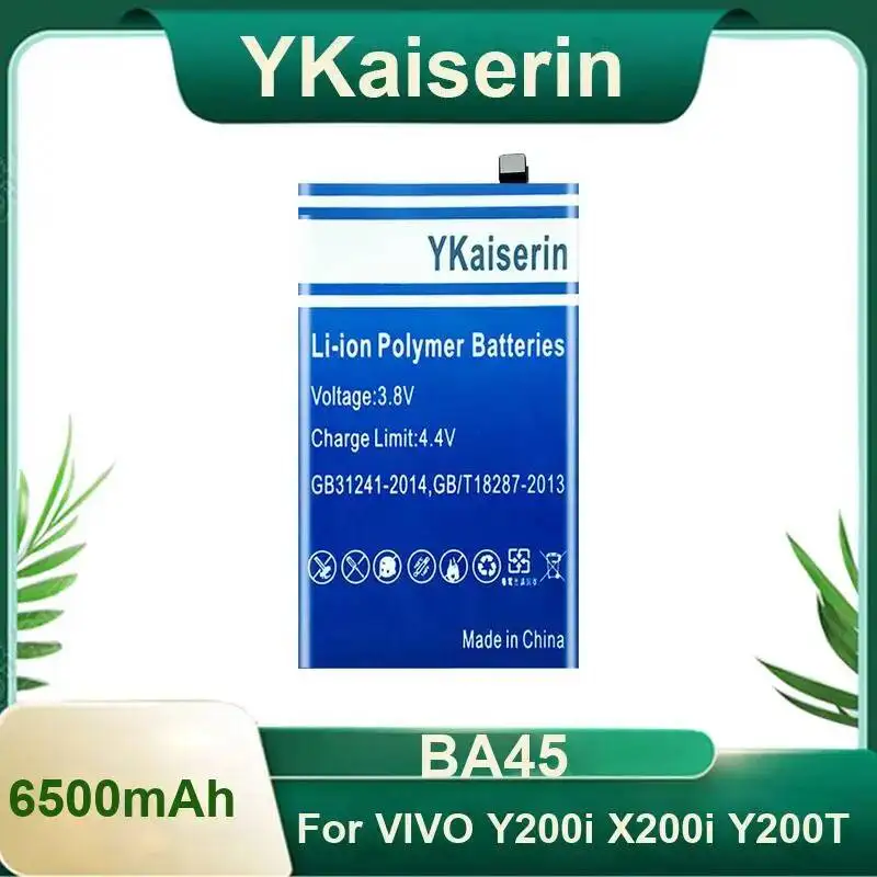 

Mobile Phone Battery For Vivo Y200i X200i Y200T 6500Mah BA45 Stable Power Supply Strong Compatibility