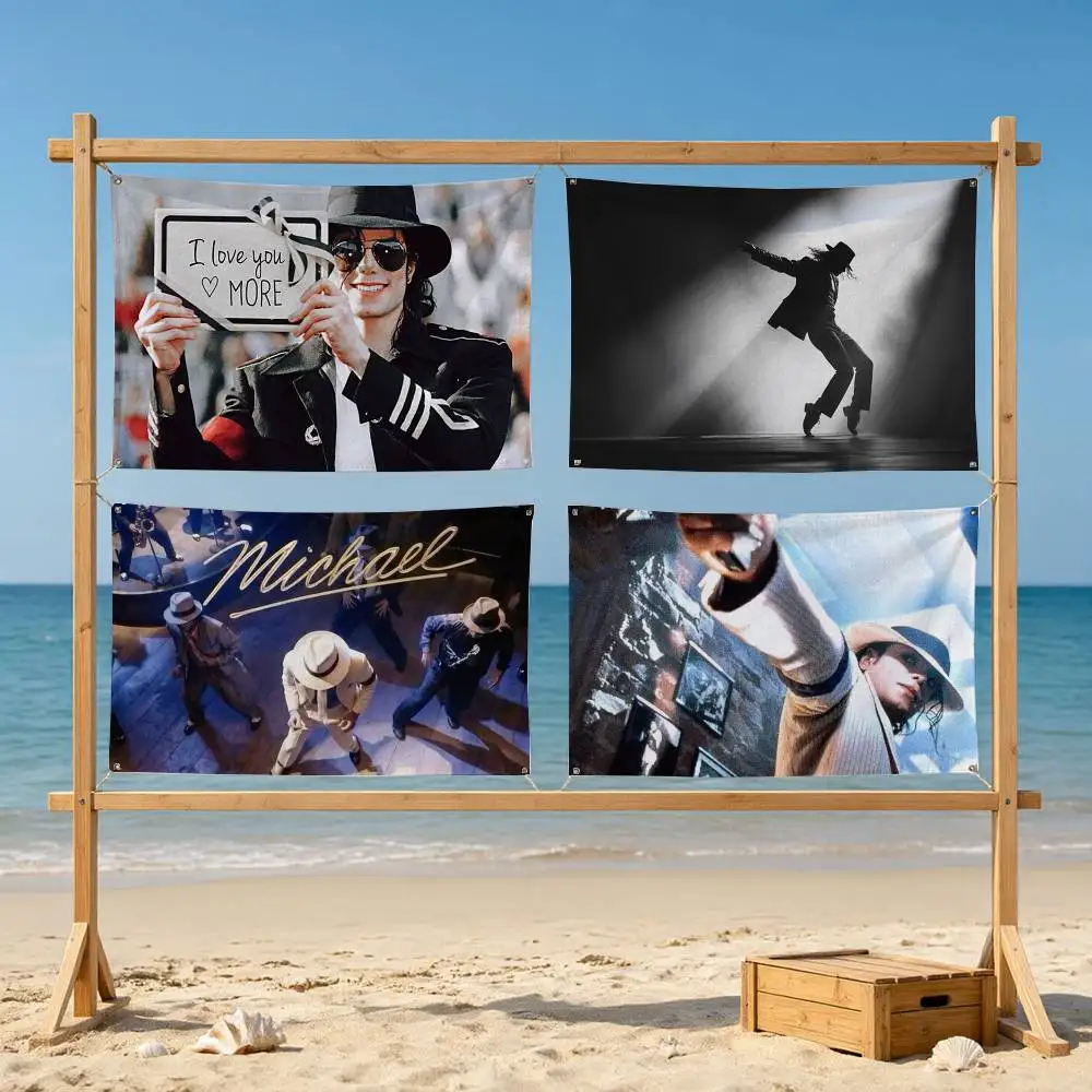 Michael Jackson  Flags Wall Hanging Tapestry Outdoor Garage Room Decorative flag Background Blanket