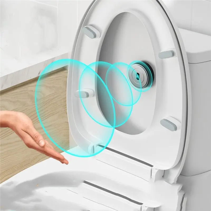 ABAH-Bathroom Accessories Toilet Seat Cover Wireless Smart Lavatory Push Button Automatic Flush Sensor Bidet Home Appliances