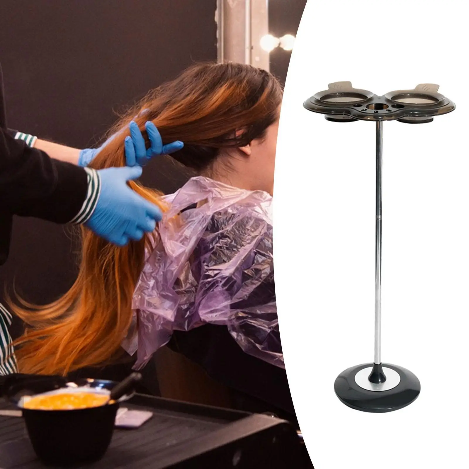 

Hair Dye Bowl Rack Hair Dyeing Coloring Tools Storage for Home Hairdressing