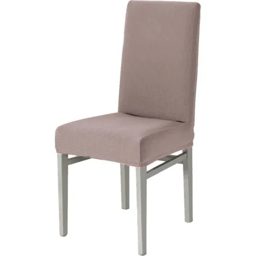 Bogda Square Desenlı Lycra Washable Chair Cover Stone Color | Chair Cover 6'lı