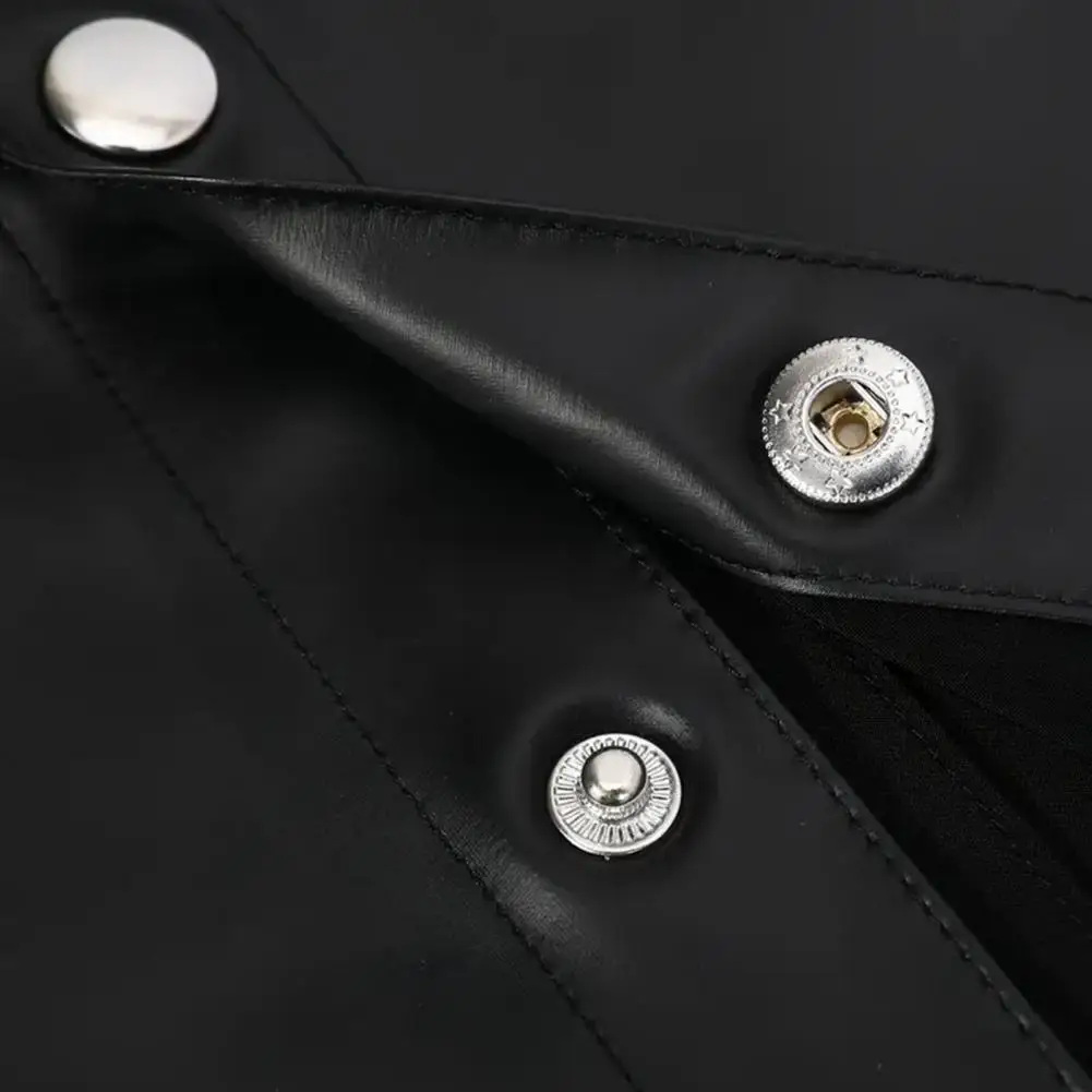 Stylish Men Shirt Men Polyester Shirt Men's Metallic Button-up Shirt Slim Fit Short Sleeve Lapel Nightclub Costume Party Wear