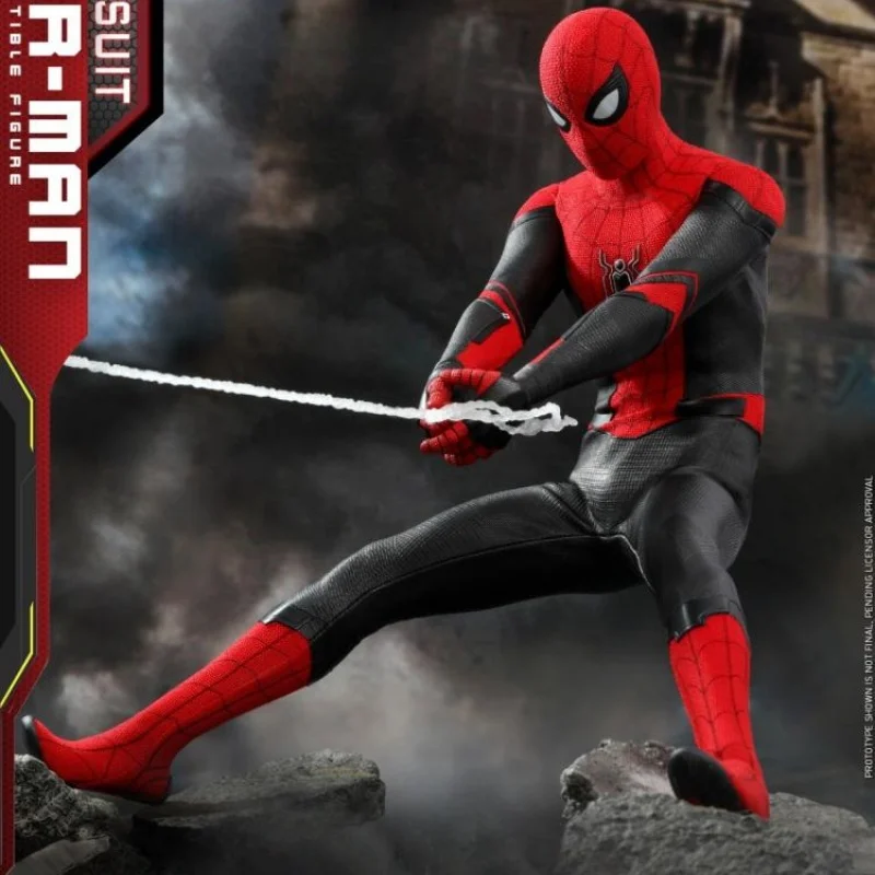 Ht Hottoys 1/6 Mms542 Spider-Man Heroic Expedition Upgraded Suit Edition Red & Black Spider-Man Model Toy Gifts