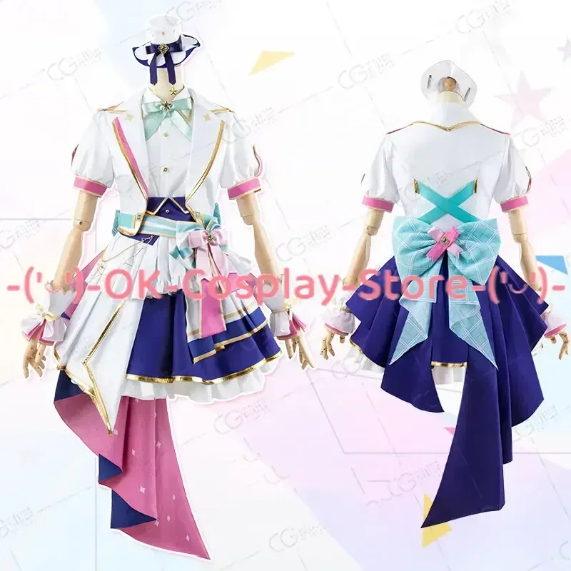 [Custom Made] Minato Aqua Hoshimachi Suisei Nakiri Ayame Cosplay Costume 4th Anniversary Dancing Dress All Members Cosplay Suit