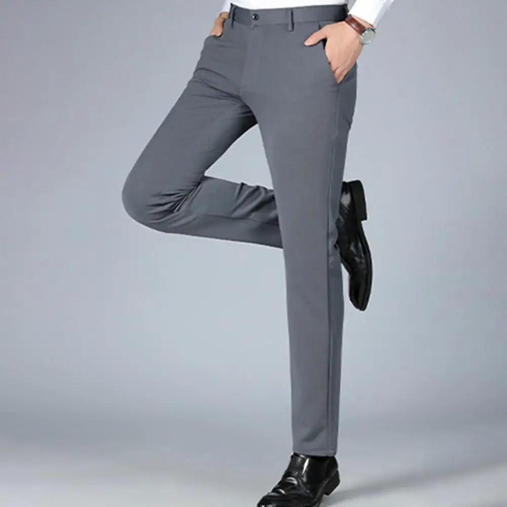 

Buttocks Lifting Trousers for Men Men Pants for Business High Waist Men's Suit Pants for Business Formal Wear in Winter Autumn