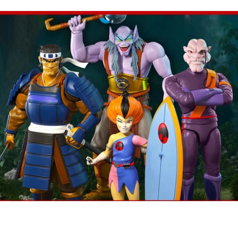 

New Surprise Doll SUPER7 Thundercat 8 Wave TCW8 Willy Xiaoqi Samurai Hachata Shana Captain Arulro Toy Set Gifts for Girls