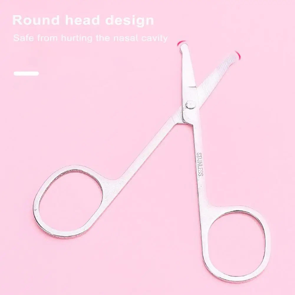 

Stainless Steel Eyebrow Scissors Stainless Steel Grooming Scissors for Personal Care Straight Tip Eyebrow Nose Face Hair