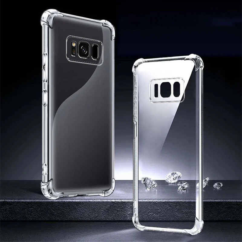 Silicon Case For Samsung Galaxy S8 Plus Case Samsung S8 Back Cover Soft Tpu Phone Case For Samsung S8 Plus S8+ Bumper Funda Etui