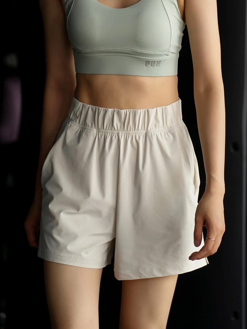 

Женские нейлоновые шорты для фитнеса, для занятий йогой и спортом на открытом воздухе, длиной три четверти, летний стиль, повседневные прямые брюки