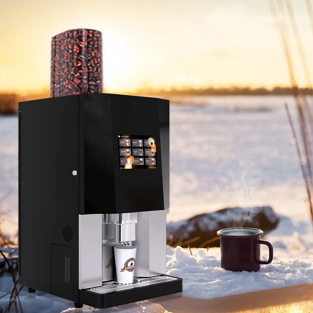 Professional Cappuccino Latte Coffee Machine Espresso Maker Instant Coffee Vending Machine