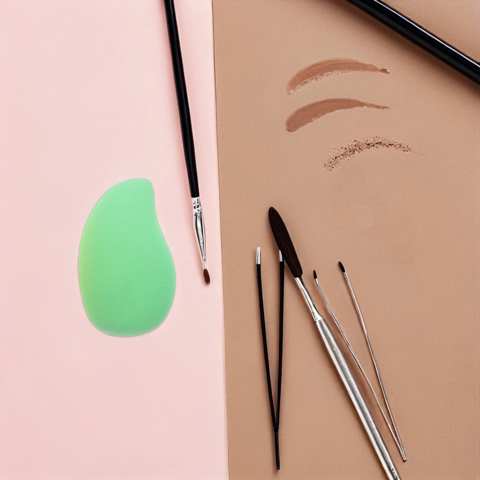 

6pcs Makeup Egg Mango-Shape Powder Dual-Use Dry Wet Supple Sponge For Foundation Face Travel Beauty Tools