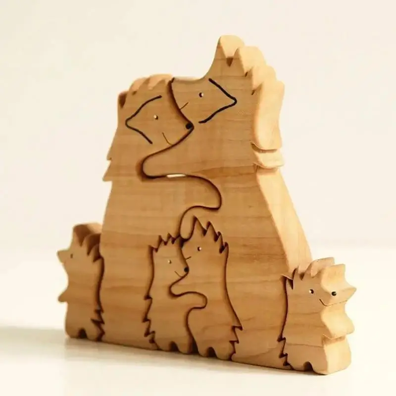 Egel Legpuzzels Egelvormige puzzel Educatief speelgoed 6X Houten puzzels voor kinderen Vroeg leren speelgoed voor kleuterschool