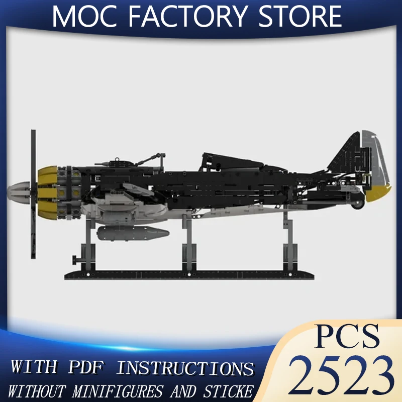

Строительный блок Moc Wulf FW-190, истребитель, военная серия, модель, технология, кирпичная сборка, самолет, художественная игрушка, праздничные подарки