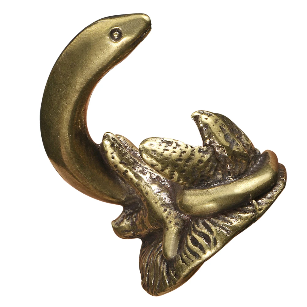 

Mini Brass Vintage Decor Handcrafted Zodiac Ornament For Tea Room Home Small Snake Statue Year Of The Snake Brass